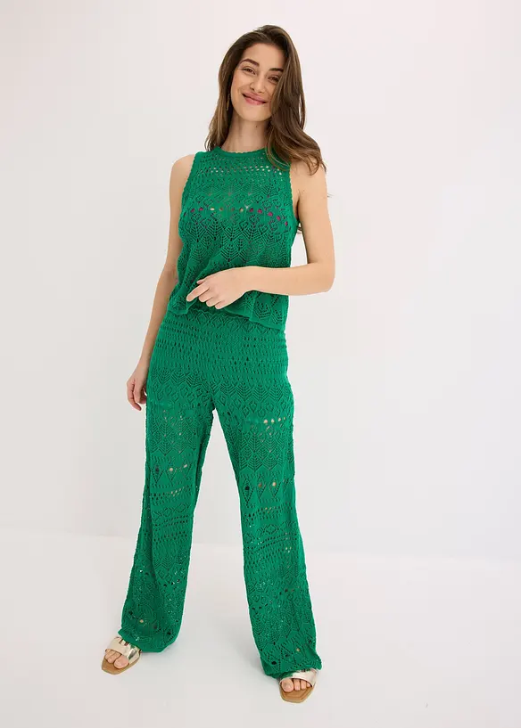 Top en maille ajourée, bonprix