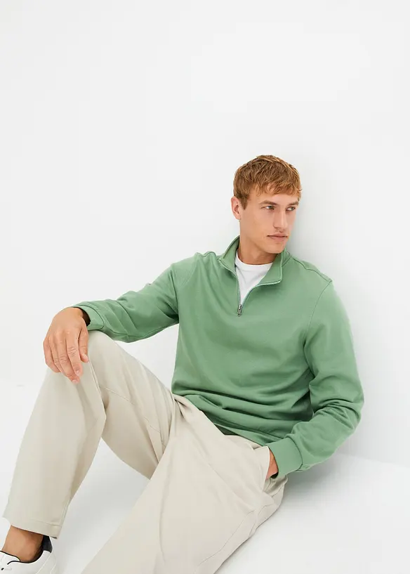 Sweat col camionneur, bonprix