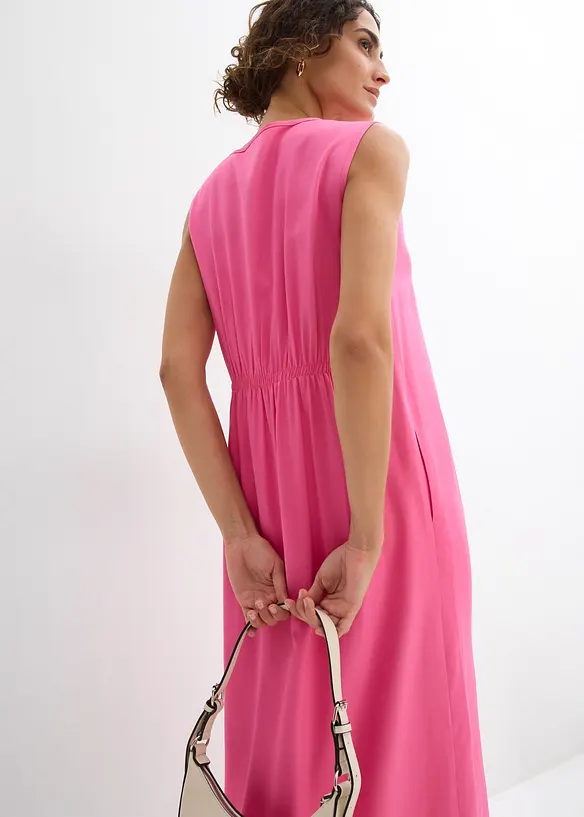 Robe d&eacute;bardeur en viscose fluide, bonprix