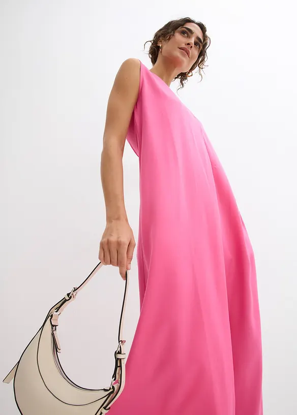 Robe d&eacute;bardeur en viscose fluide, bonprix