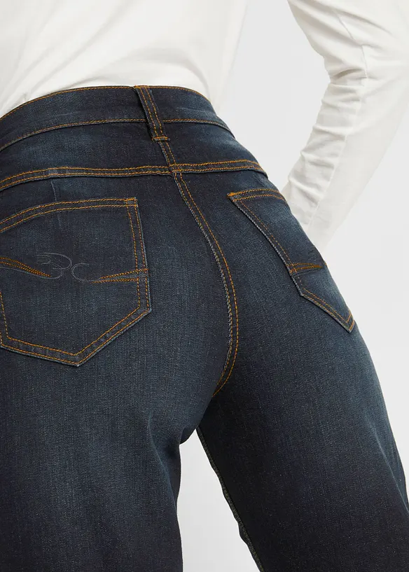 Jean large taille mi-haute élastiquée, bonprix