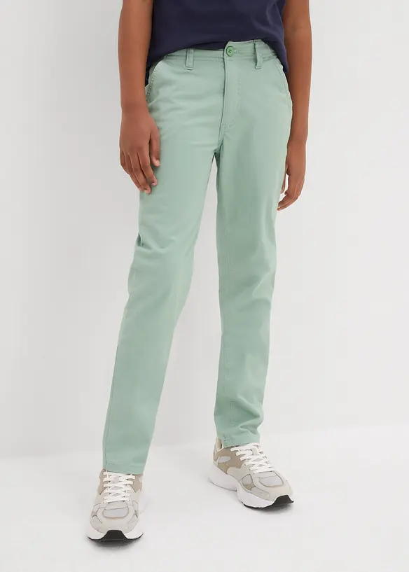 Pantalon chino en coton extensible à taille réglable, slim, bonprix