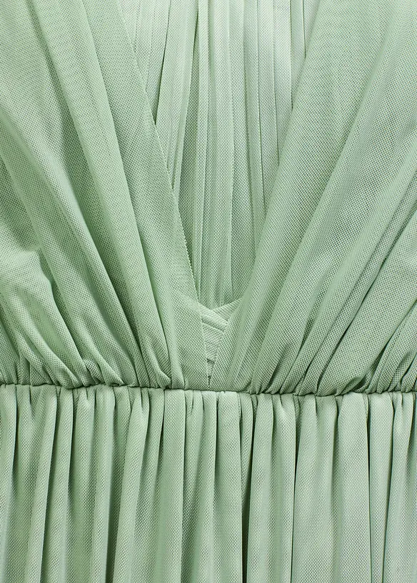 Robe longue en mesh, avec plusieurs façons de la porter, bonprix