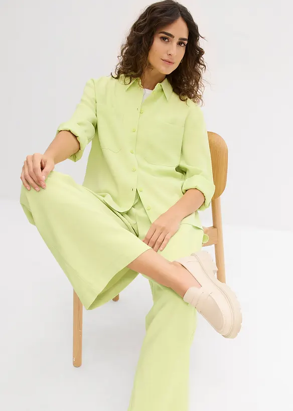 Chemisier fluide en viscose mélangée, bonprix