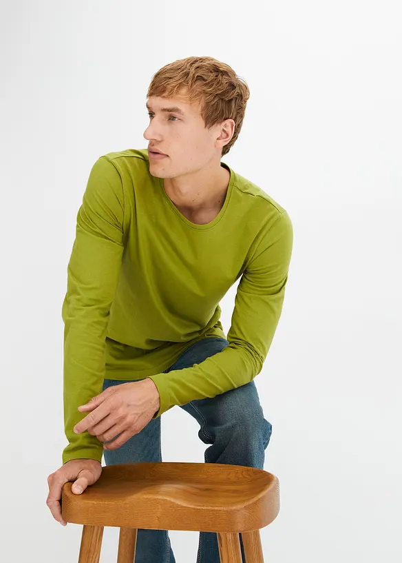 Lot de 3 T-shirts manches longues, bonprix