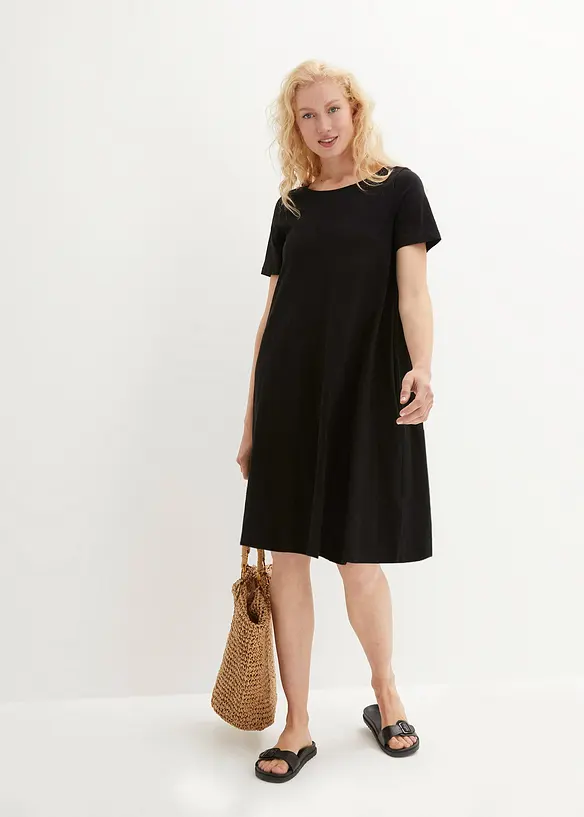 Robe fluide en coton flamm&eacute;, bonprix