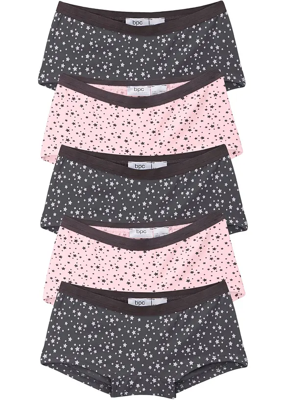Lot de 5 culottes en coton doux et extensible, bonprix