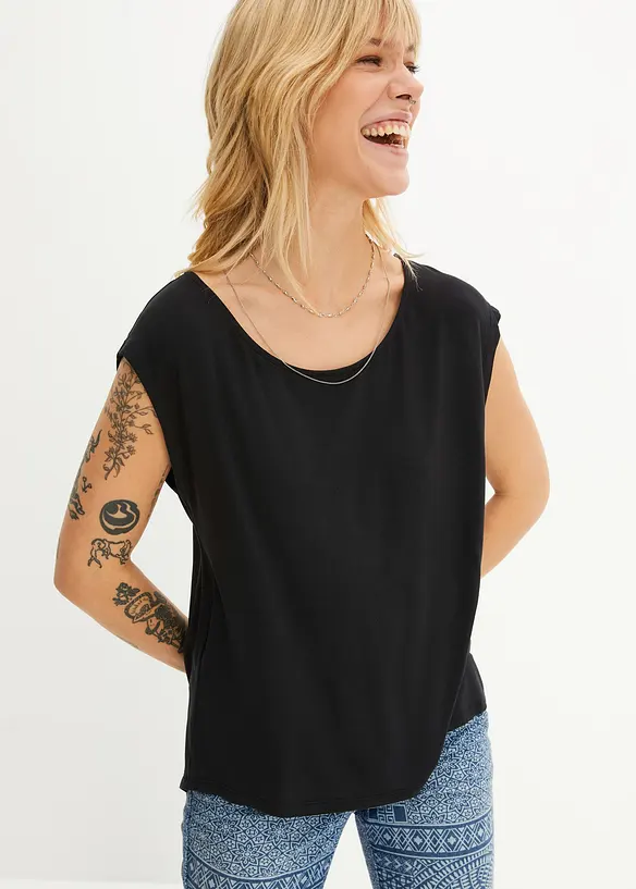 T-shirt en viscose extensible, bonprix