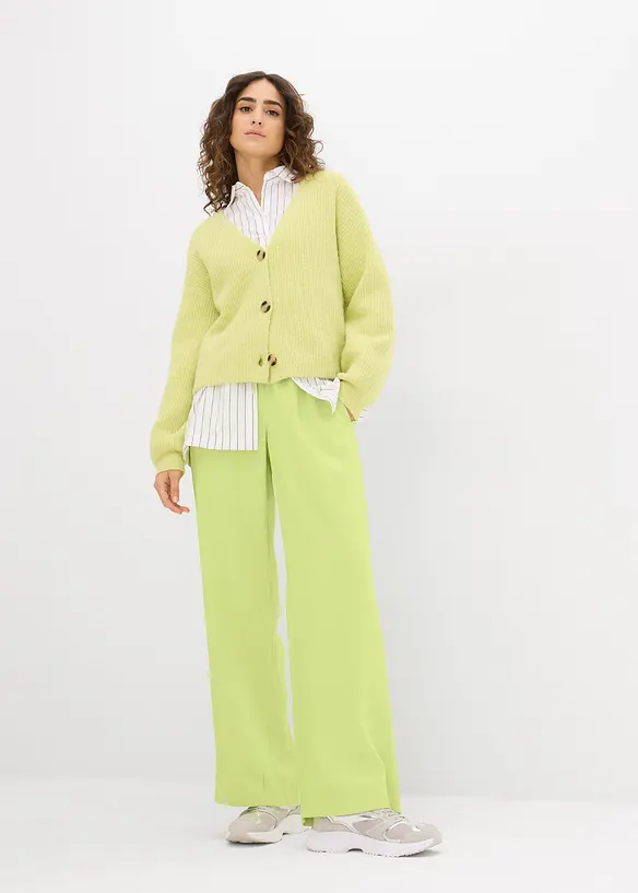 Pantalon large en viscose fluide, bonprix