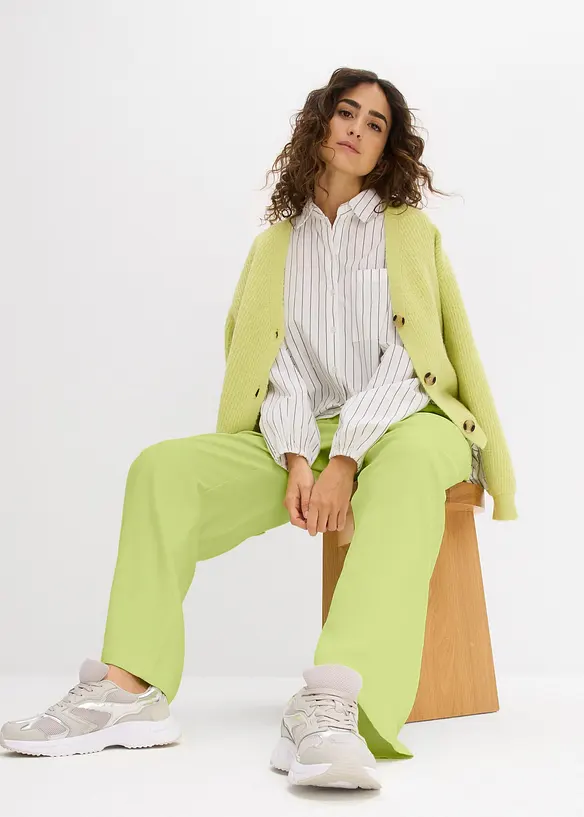 Pantalon large en viscose fluide, bonprix