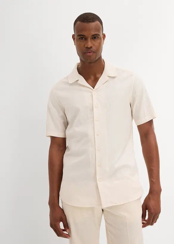 Chemise manches courtes en lin, bonprix