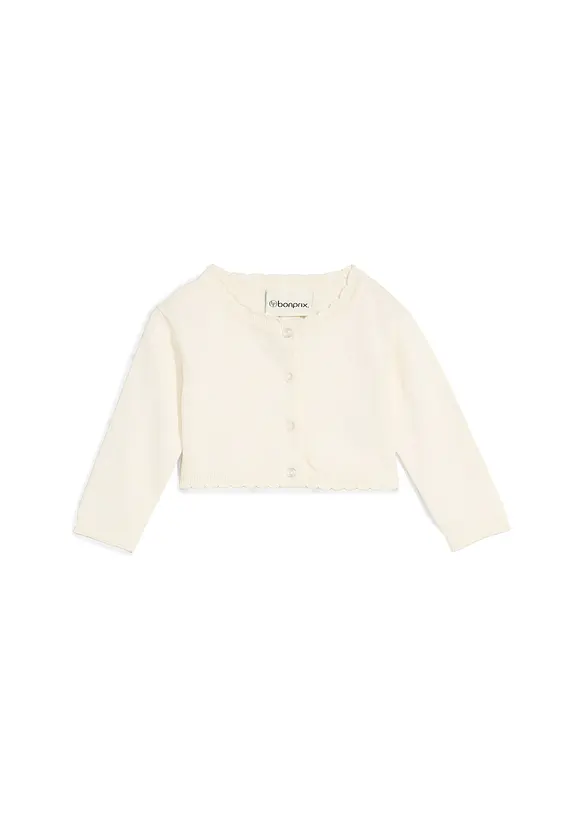 Gilet court en maille douce en viscose mélangée, bonprix