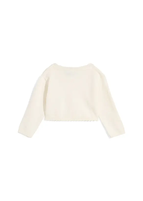 Gilet court en maille douce en viscose mélangée, bonprix