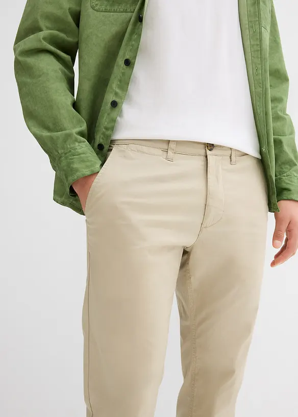 Pantalon chino léger et extensible, regular, bonprix