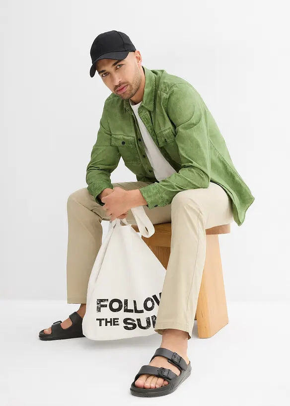 Pantalon chino léger et extensible, regular, bonprix