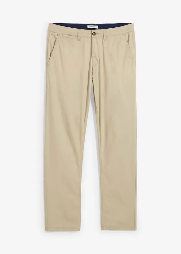 Pantalon chino léger et extensible, regular, bonprix