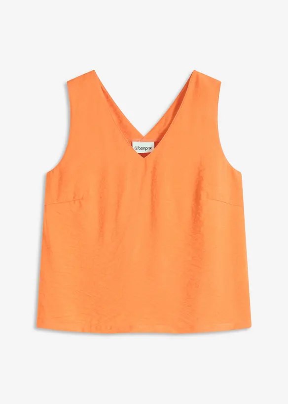 Blouse sans manches en viscose mélangée, bonprix