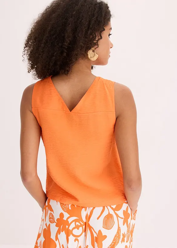 Blouse sans manches en viscose mélangée, bonprix