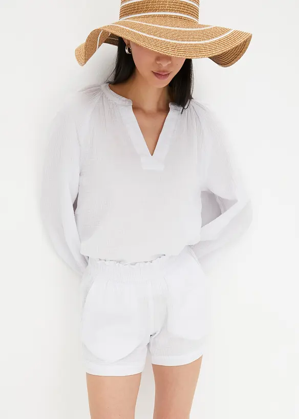 Short en gaze 100% coton, bonprix