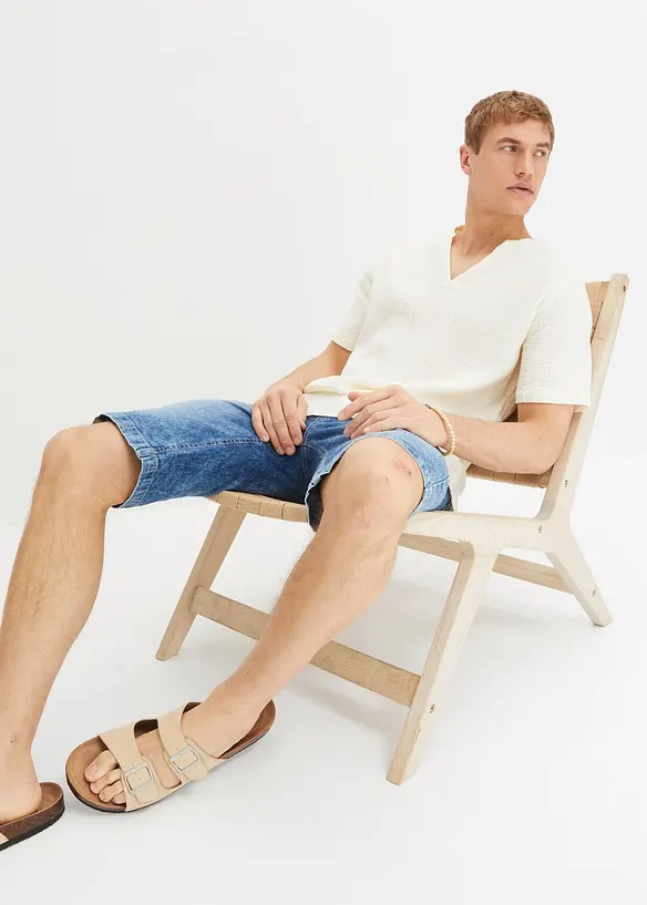 Chemise manches courtes en gaze de coton, bonprix