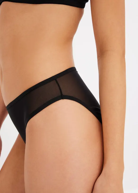 Lot de 3 slips en mesh, bonprix