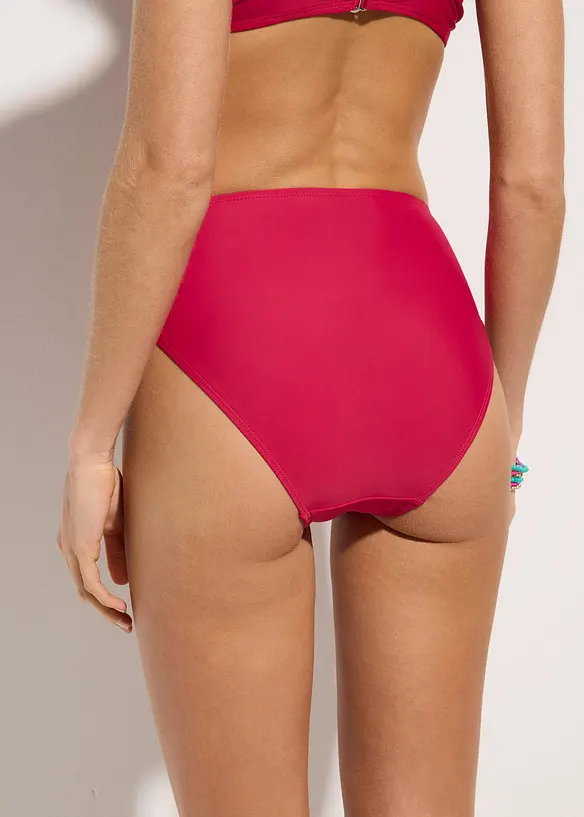 Bas de bikini taille haute, échancré, bonprix