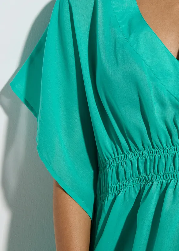 Tunique de plage transparente à col V, bonprix