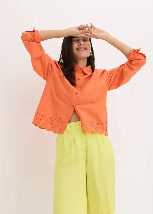 Bermuda fluide en viscose mélangée, bonprix