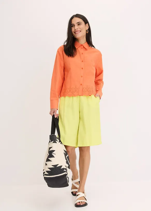 Bermuda fluide en viscose mélangée, bonprix