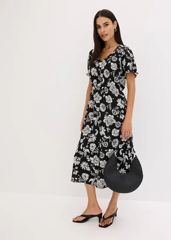 Robe midi imprimée, bonprix