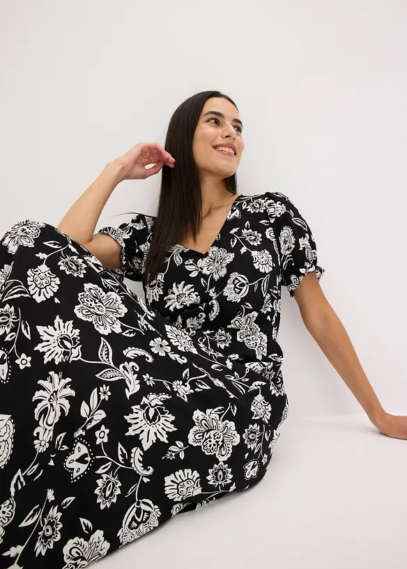 Robe midi imprimée, bonprix