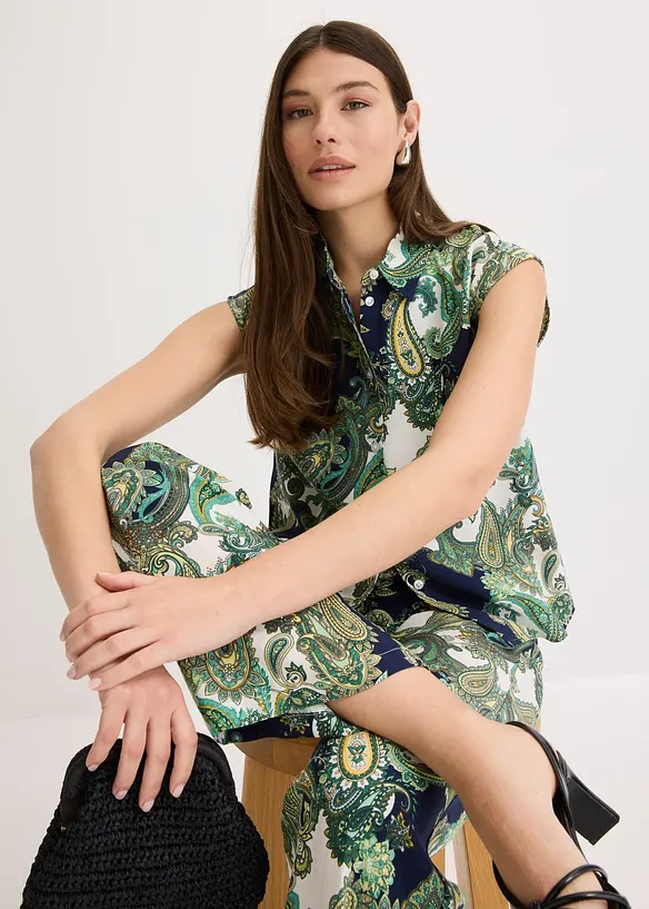 Chemisier imprimé en viscose fluide, bonprix