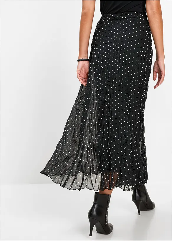 Jupe en mousseline, effet froissé, bonprix