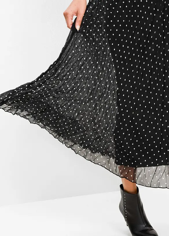 Jupe en mousseline, effet froissé, bonprix