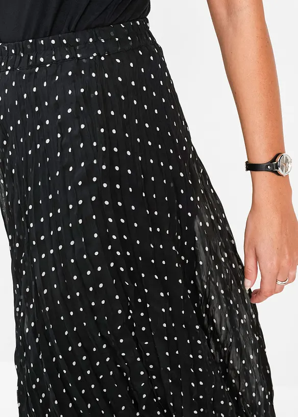 Jupe en mousseline, effet froissé, bonprix