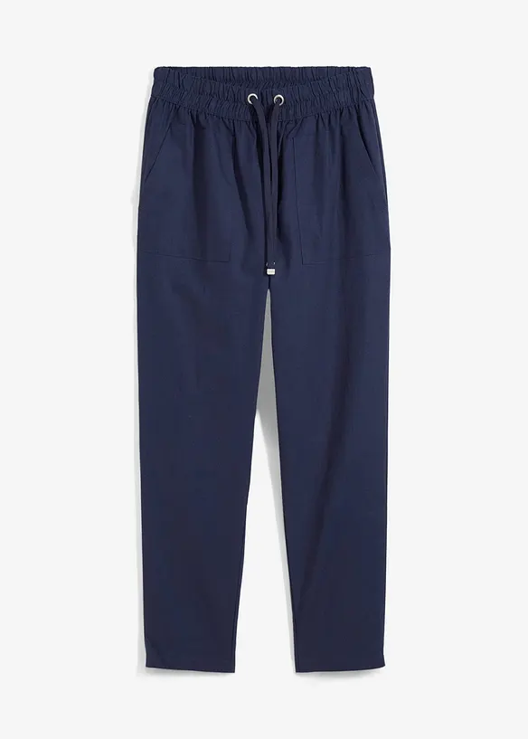 Léger pantalon jogger en lin mélangé, bonprix