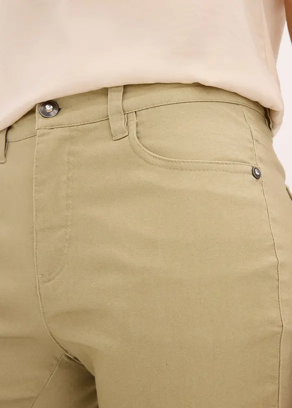 Pantalon extensible à broderies anglaises, bonprix