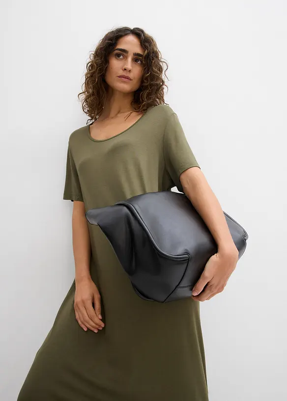 Robe fluide en jersey viscose extensible, bonprix