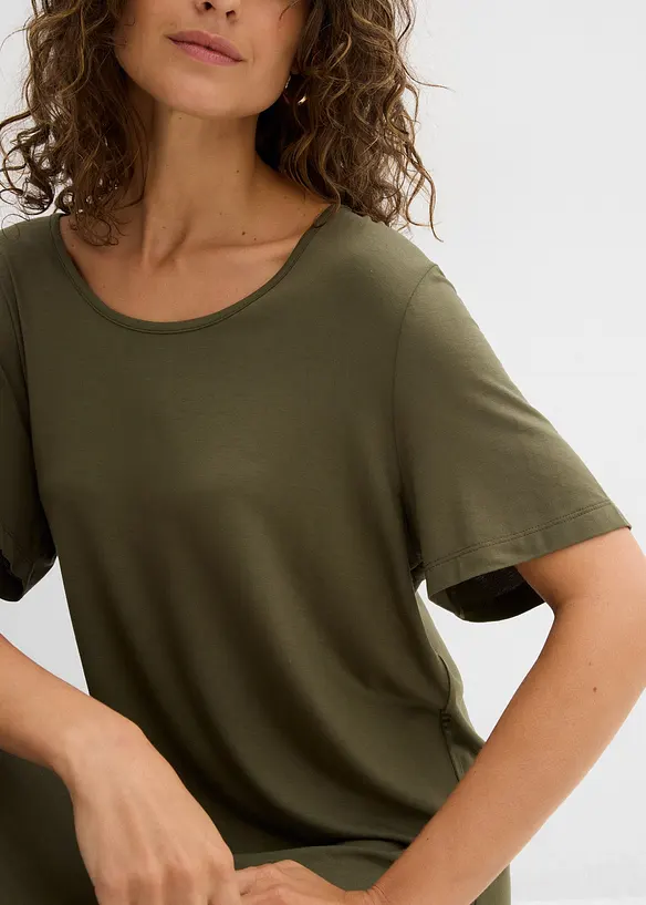 Robe fluide en jersey viscose extensible, bonprix