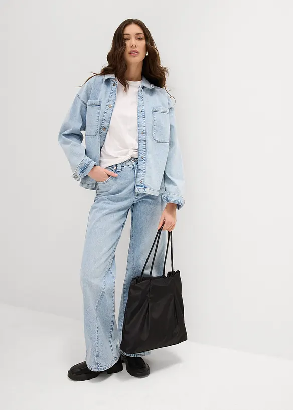 T-shirt court 100% coton, bonprix