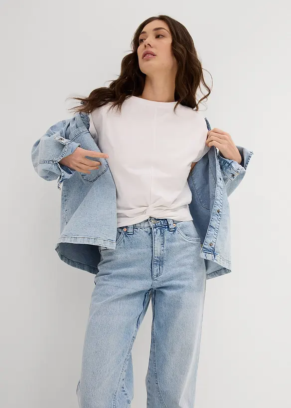 T-shirt court 100% coton, bonprix