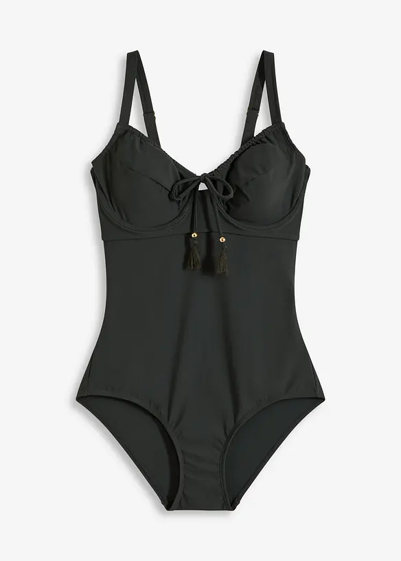 Maillot 1 pièce sculptant, maintien léger, bonprix