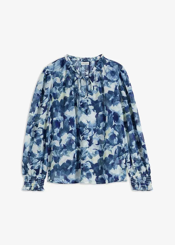 Blouse imprimée en crêpe, bonprix