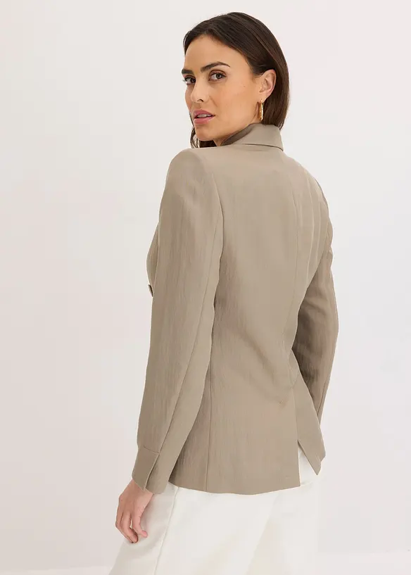 Blazer avec Lyocell, effet froissé, bonprix