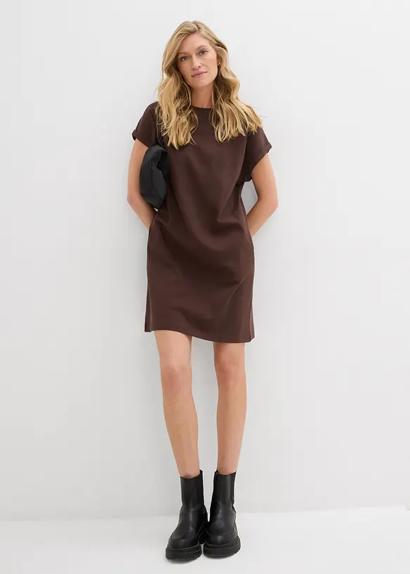 Robe courte en interlock épais avec poches, bonprix