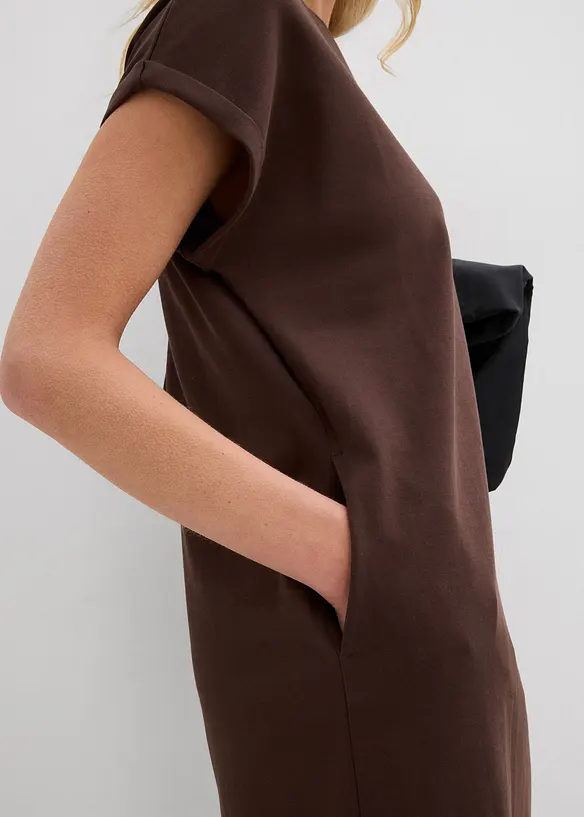 Robe courte en interlock épais avec poches, bonprix