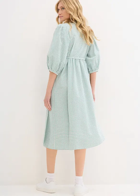 Robe portefeuille en matière texturée, bonprix