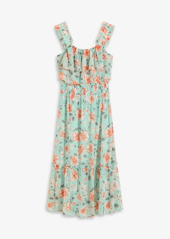 Robe imprim&eacute;e col Bardot, bonprix