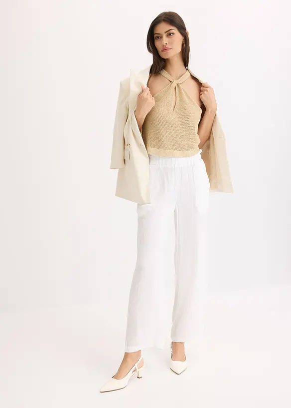 Top en maille brillante, bonprix