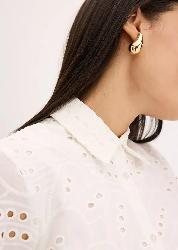 Robe-chemise en broderie anglaise, bonprix